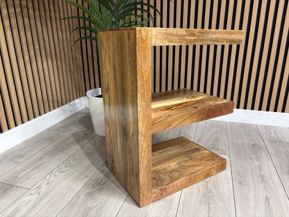 NEXT Sample - Cuba Mango Wood E Shape Shelving Unit - RRP: £459