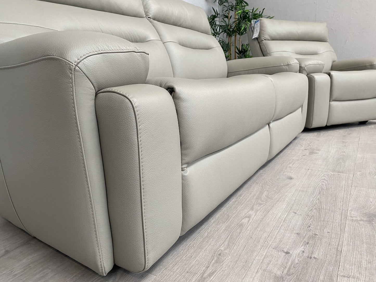 Furniture Village CINEMAX Leather 3 Seater Sofa + Armchair - RRP £2,890