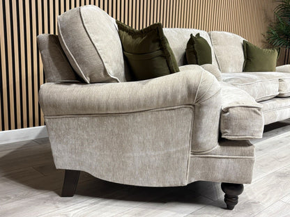 Laura Ashley HERITAGE Style Fabric 2 Seater Sofa + 2x Armchairs Set - RRP £3725