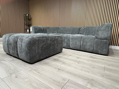 Taskers KIRWIN Large Fabric 3 Seater Sofa + Footstool - RRP £2,999