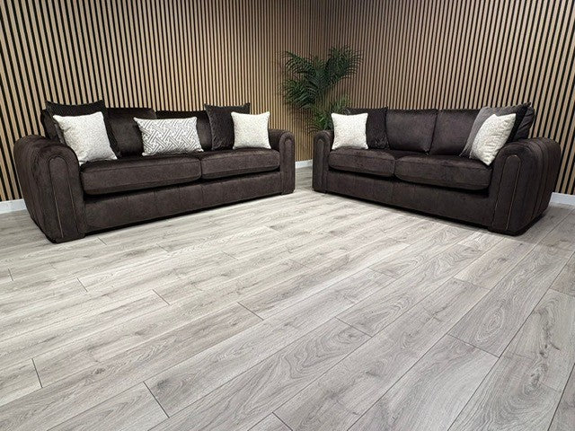 DEVINE Glamour Fabric Sofa Set, Bournville - Different Combinations Available