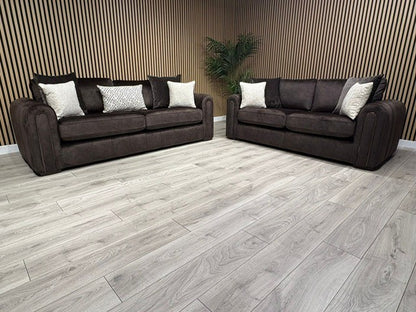 DEVINE Glamour Fabric Sofa Set, Bournville - Different Combinations Available
