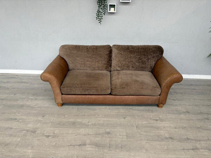 Alexander & James 3 Seater Fabric/Leather Sofa RRP: £2000