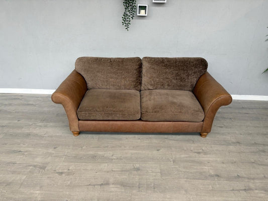 Alexander & James 3 Seater Fabric/Leather Sofa RRP: £2000