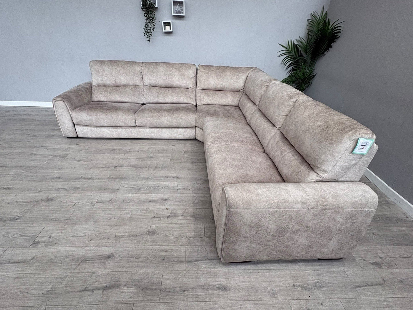 Furniture Village FLEX Fabric Large LHF Corner Sofa Bed, Storage Arms, RRP £2945
