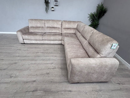 Furniture Village FLEX Fabric Large LHF Corner Sofa Bed, Storage Arms, RRP £2945