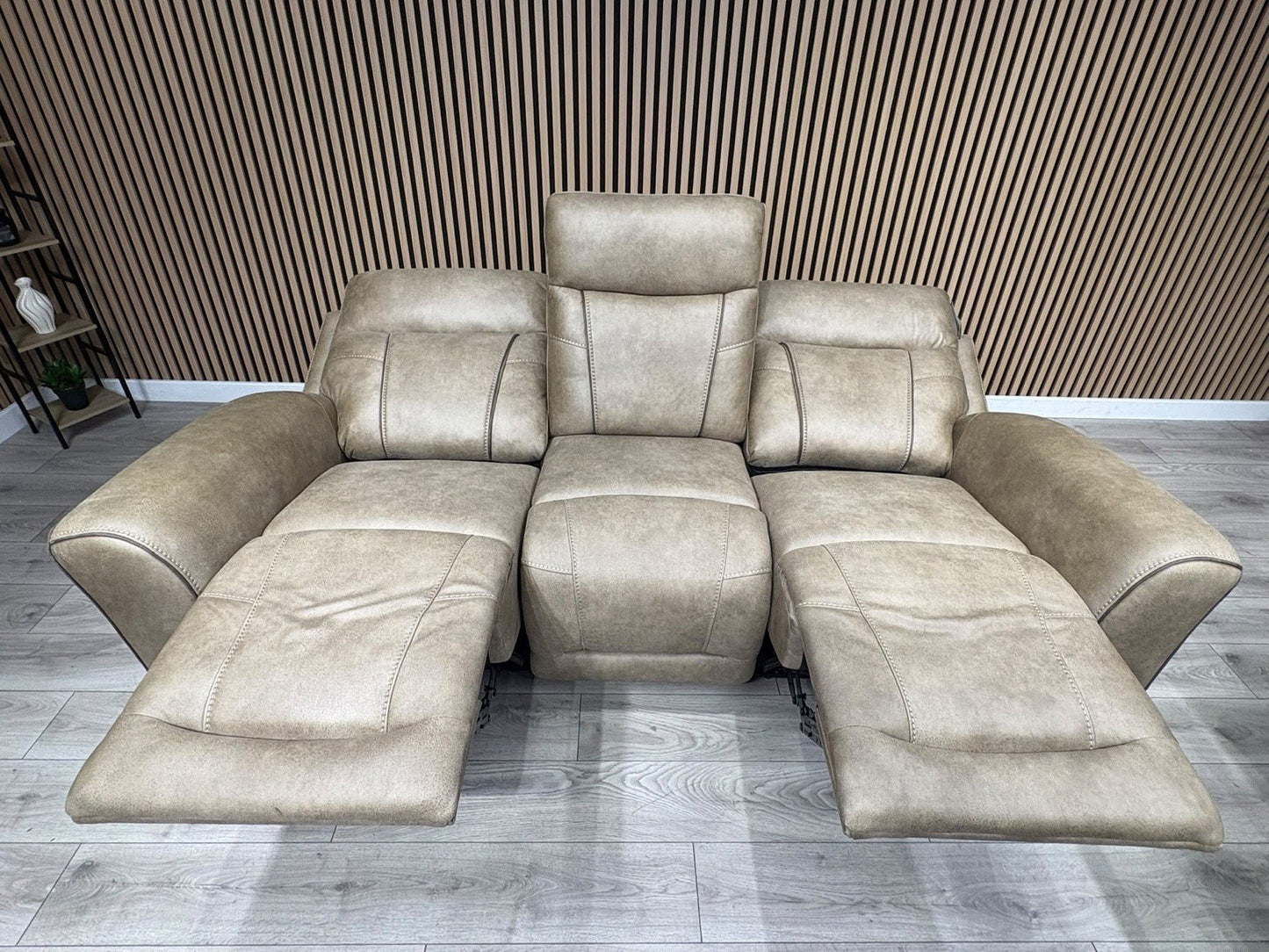 DFS 3 Seater + 2 Seater Fabric Power Recliner Sofa Set - RRP £3698