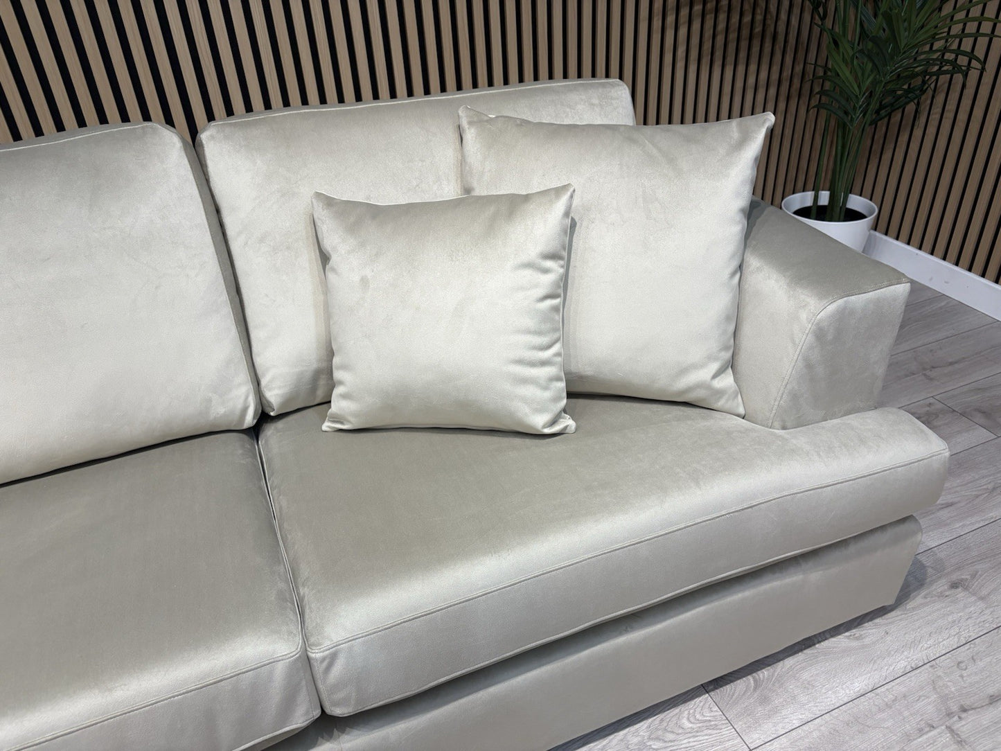 NEXT - STRATUS Fabric LHF Corner Chaise Sofa + Footstool - RRP £2,698