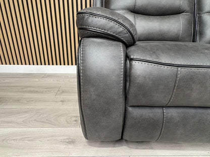 DFS Vinson Fabric 3+2 Seater Power Recliner Sofa Set + Console  - RRP £3899