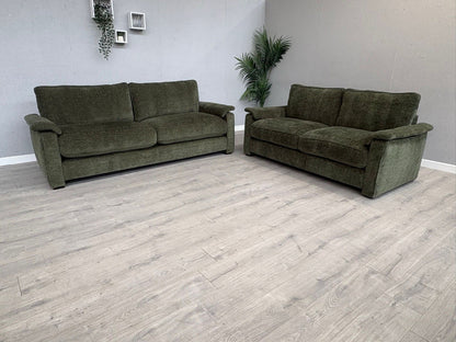 Furniture Village BOXY Fabric 3 + 2 Seater Mini Arm Sofa Set - RRP £3690