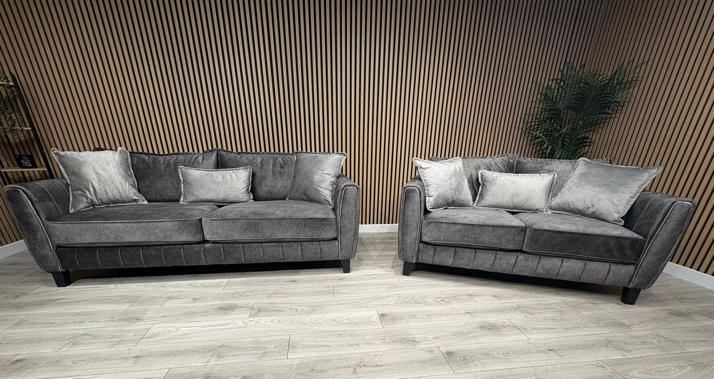 DFS - Cherished Style 3 + 2 Seater Sofa Set, Formal Back - RRP £2,399