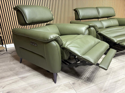 Furniture Village JUDE Style Leather 2 Seater Sofa + 2 x Armchairs - RRP £6,485