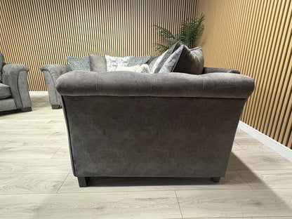 Furniture Village Aura Classic Back RHF Corner Sofa + Love Chair, RRP £4840