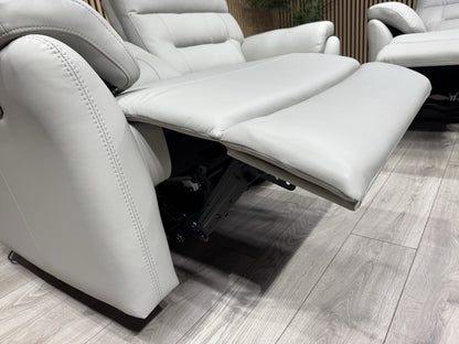 TREND Leather 3 + 2 Seater Power Sofa Set - RRP £4595