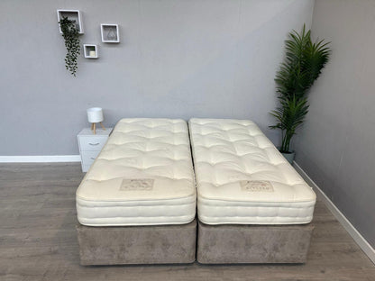 Hypnos Luxurious Earth 02 6ft Superking Mattress Zip and Link, Medium RRP £3,299