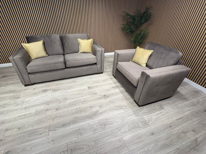 NEXT Sample Fabric 3 Seater Sofa + Love Chair Set - RRP £2498