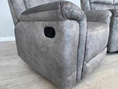 DFS - CASIMIR Style Fabric 2 Seater Sofa + 2 x Armchairs, Recliners - RRP £2,297