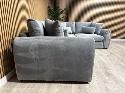 Sofology MARBLE ARCH Style Fabric RHF Corner Sofa, Grey - RRP £3,599