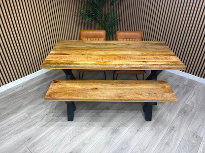 Next Sample - Cuba Mango Wood Dining Set, Different Combinations Available