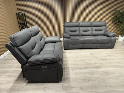 DFS Eiger Style Fabric 3+2 Seater Power Sofa Set RRP £2788