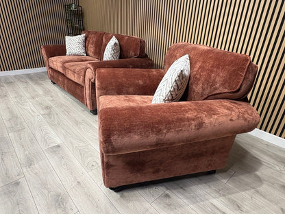 New BLENHEIM Fabric 3 Seater + Armchair - RRP £2790
