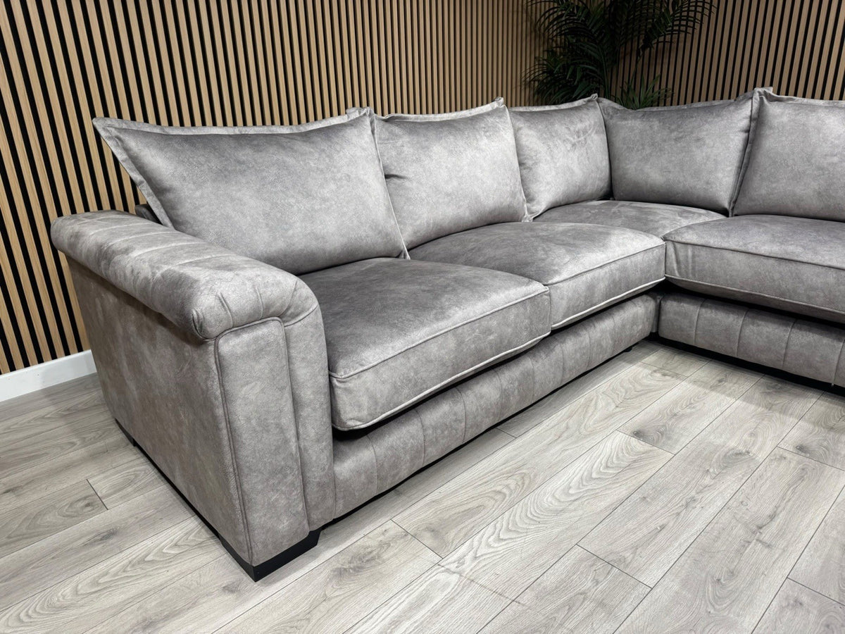 DFS DOLCIE Formal Back Fabric 3 Corner 1 Sofa - RRP £2,359