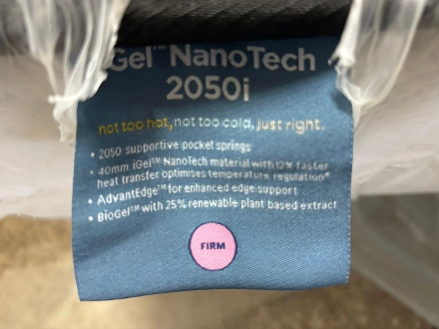 IGEL Nanotech 2050i 6ft Superking Mattress, Firm - RRP £1,649