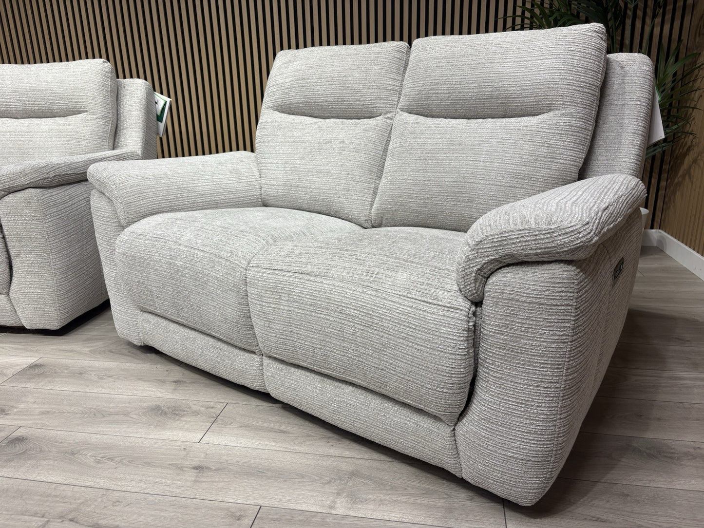 NAVONA 3 Seater + 2 Seater Fabric Sofa Set, Power Recliners - RRP £3,298