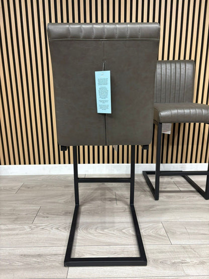 NEXT Sample - RIGA Industrial leather Bar Stools