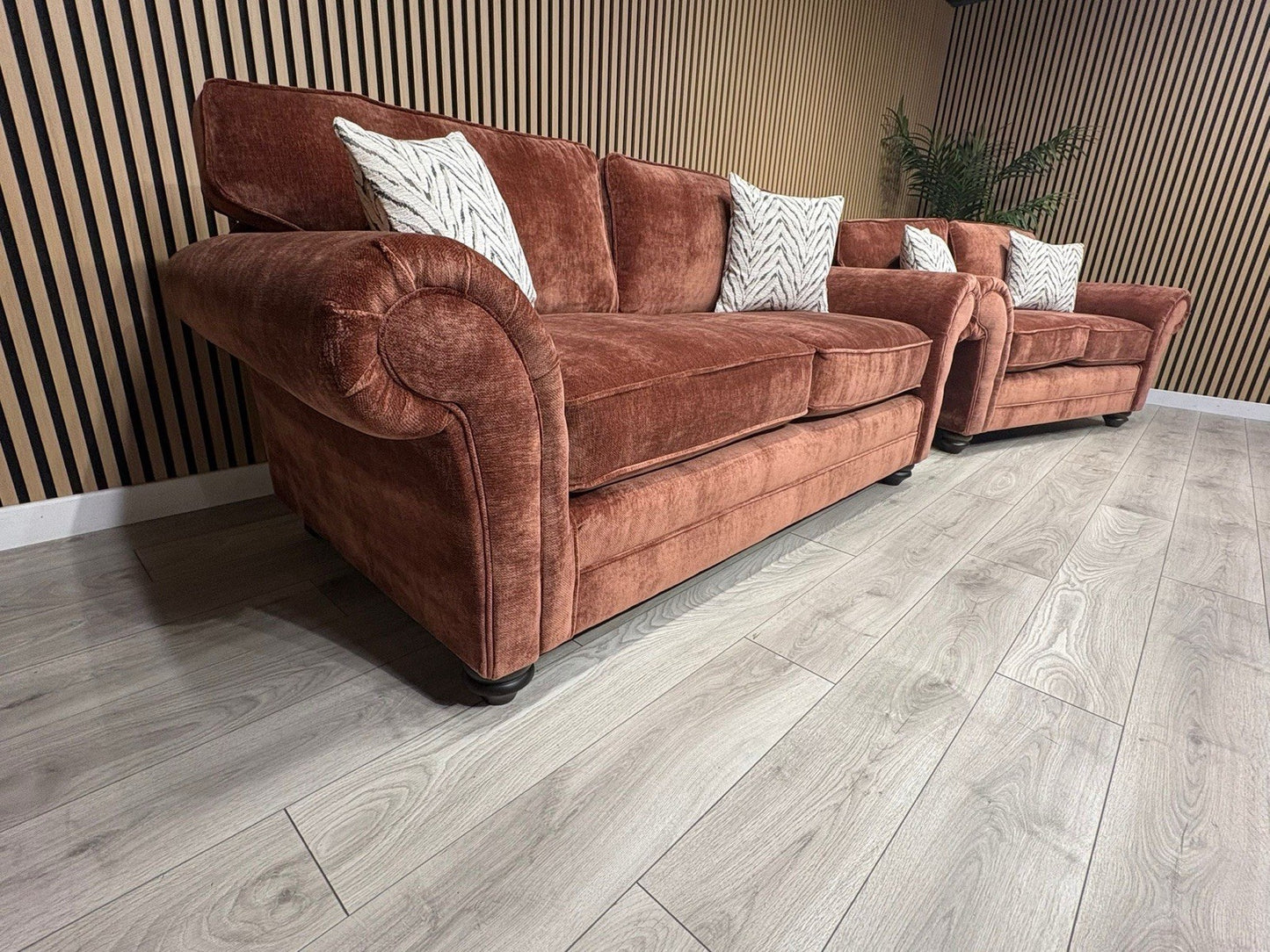 New BLENHEIM Fabric 3 Seater + 2 Seater Sofa Set - RRP £2990