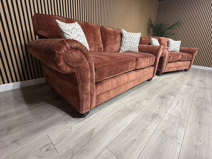 New BLENHEIM Fabric 3 Seater + 2 Seater Sofa Set - RRP £2990