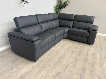 Furniture Village - Nicoletti Davide Small Leather Corner Static  - £4745