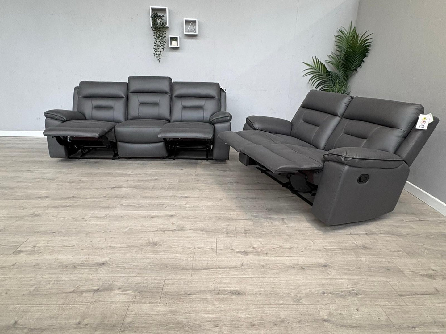 DFS New Braylan 3 Seater + 2 Seater Fabric Manual Recliner Sofa Set - RRP £1778