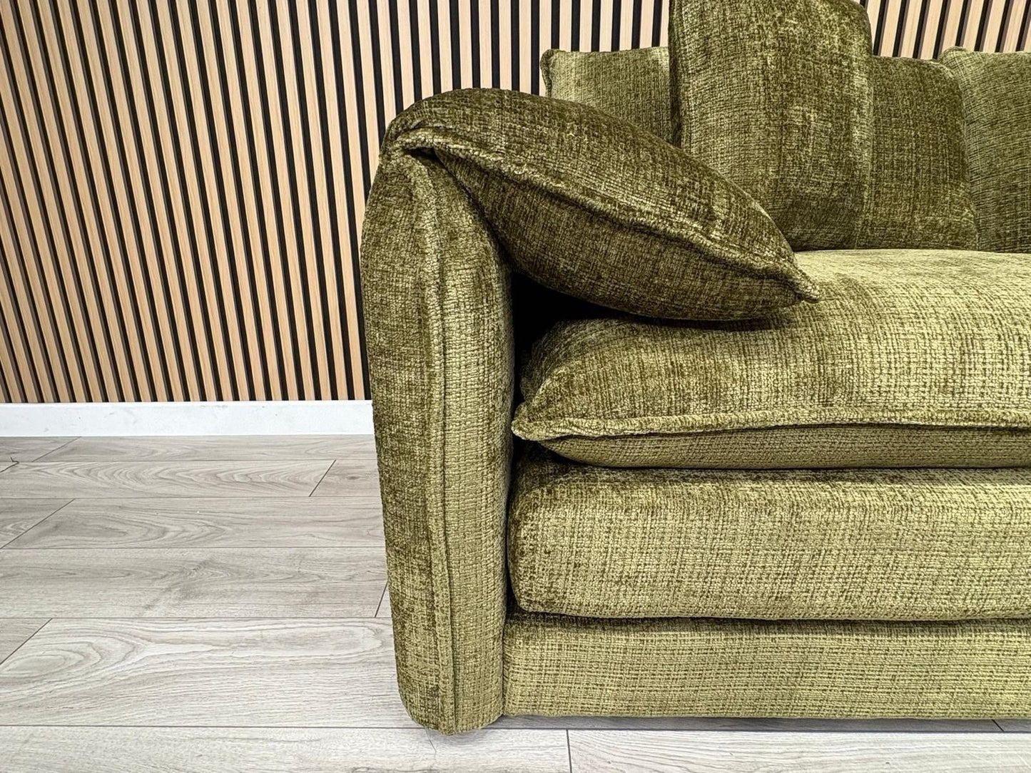 SOLICE Fabric 3 Seater + 2 Seater Sofa Set, Green - RRP £2,498