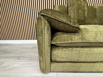 SOLICE Fabric 3 Seater + 2 Seater Sofa Set, Green - RRP £2,498