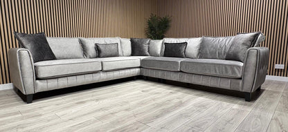 DFS - Cherished Fabric Corner Sofa, Formal Back - RRP: 2399