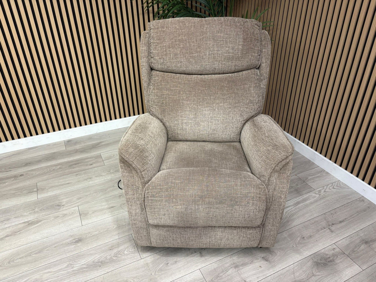 Furniture Village Fabric Rise & Recline Armchair, Mocha RRP £1499