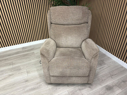 Furniture Village Fabric Rise & Recline Armchair, Mocha RRP £1499
