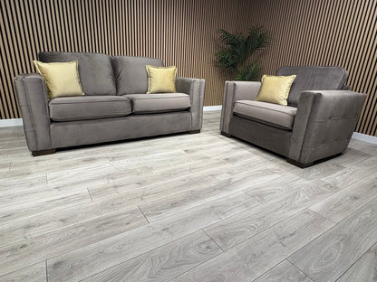 NEXT Sample Fabric 3 Seater Sofa + Love Chair Set - RRP £2498