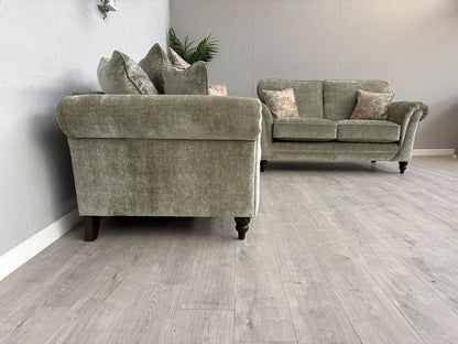 DANBURY Chenille Fabric 3 Seater + 2 Seater Sofa Set RRP £3349