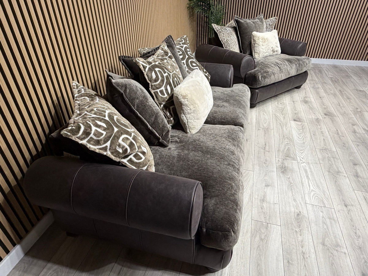 Viscount Fabric 3 Seater Sofa + Love Chair Set - RRP £3898 (PRE ORDER 6-8 WEEKS)