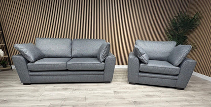 NEXT Stamford Style Fabric 3 Seater Sofa + Armchair Set - RRP £2,499