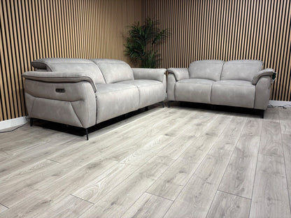 Furniture Village EZRA Style Fabric Power Recliner 3+2 Seater Sofas - RRP £3290