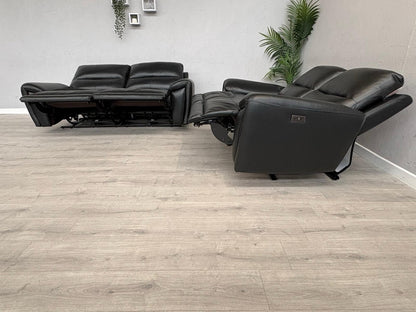DFS Kaden Leather 3 Seater + 2 Seater Power Recliner Sofa Set - RRP £1,878