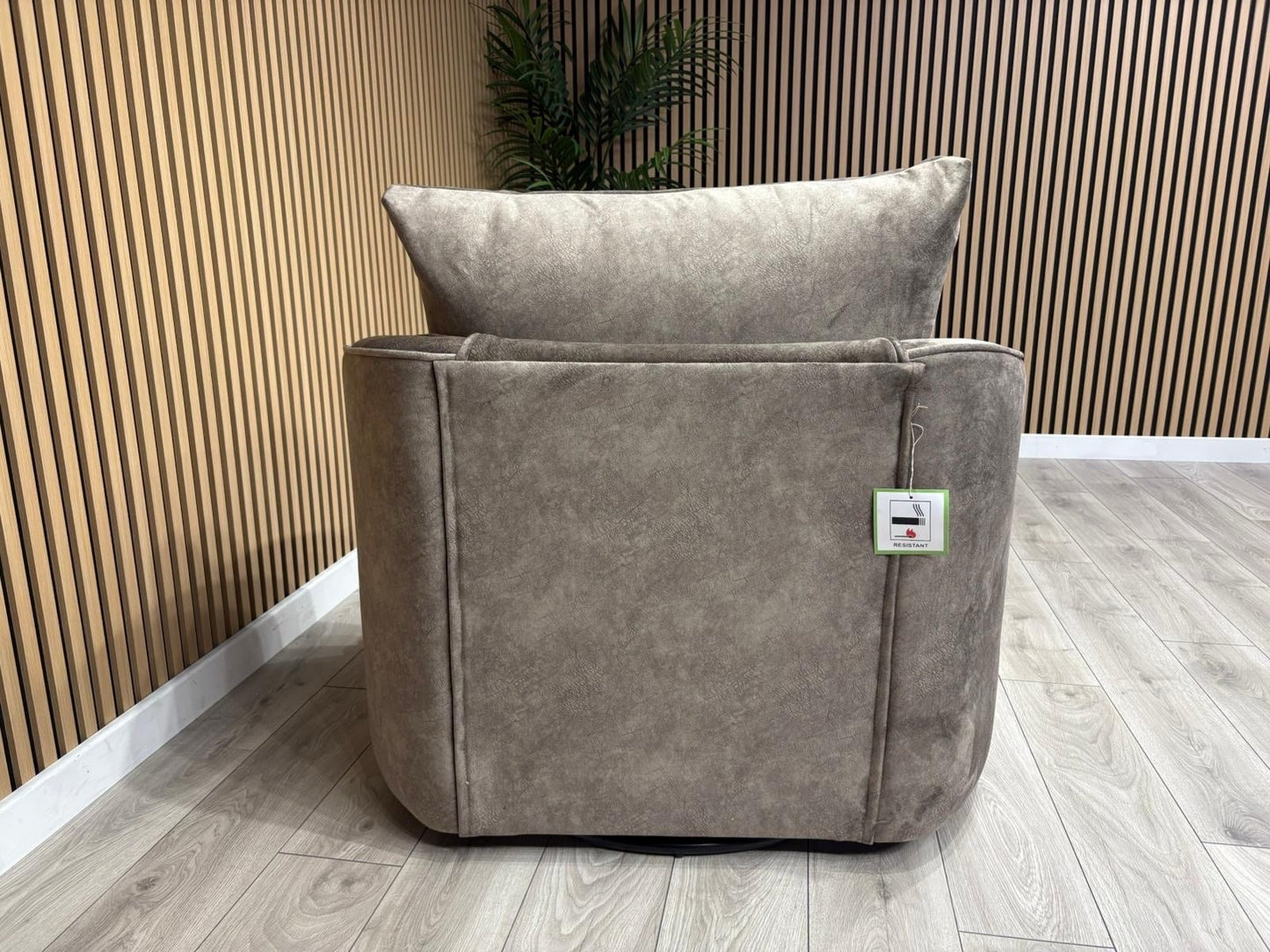 DFS - CHERISHED Style Fabric Swivel Armchair, Formal Back - RRP £949