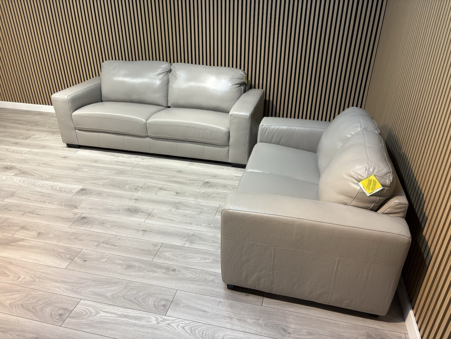 DFS - COHEN Style 3 Seater + 2 Seater Leather Sofa Set - RRP £2,398