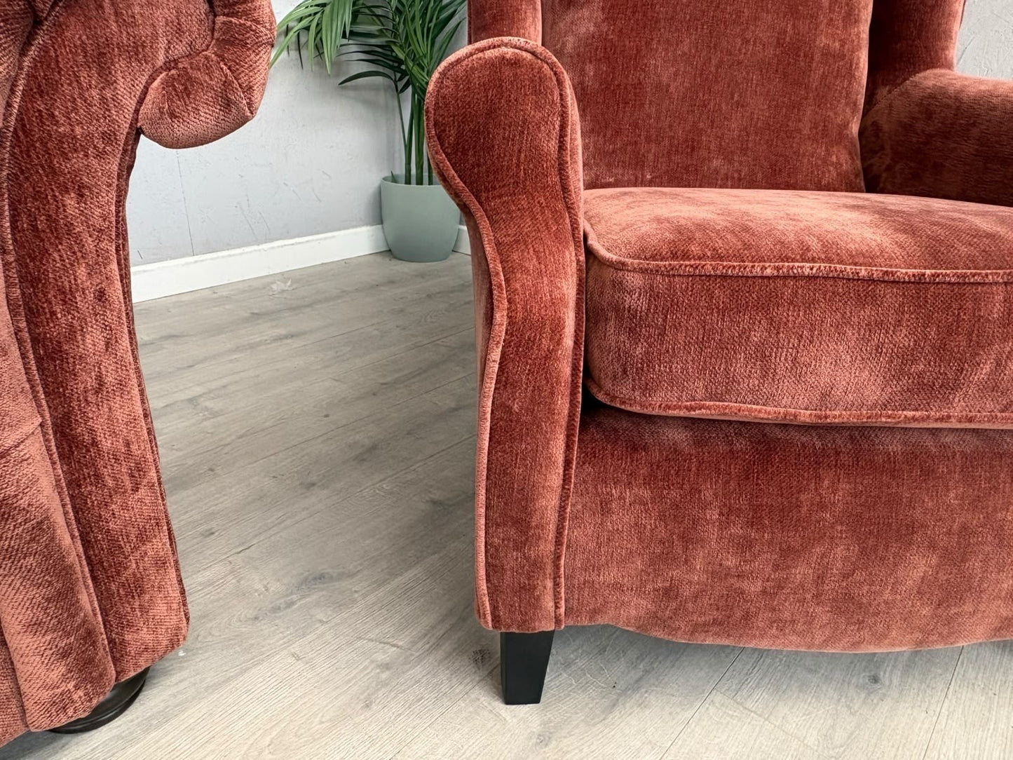 Victoria Fabric 4 Seater Sofa + Wingback Chair Set - RRP £3598