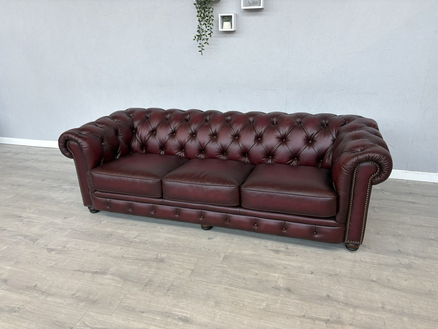 F.V. At The Helm Shackleton Leather Chesterfield 4 Seater Sofa - RRP £2,895