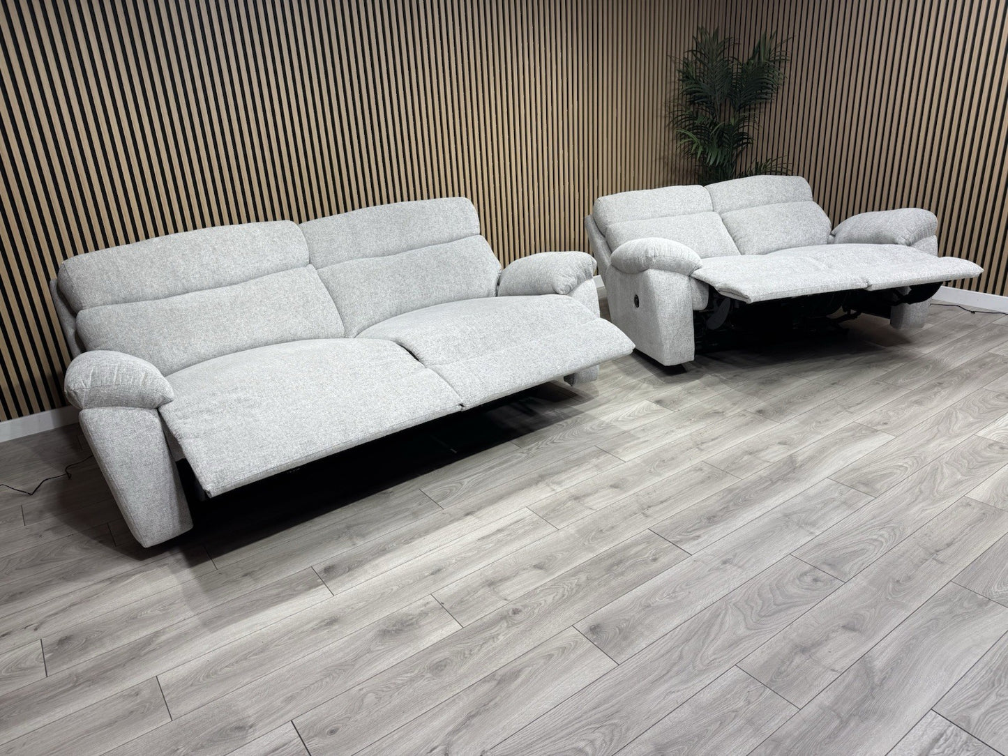 SCS - CLOUD Fabric Power Recliner 3 + 2 Seater Sofa Set - RRP £2998