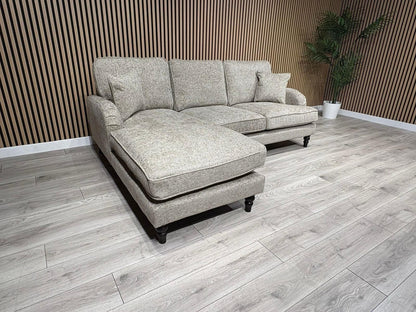 Laura Ashley LYNDEN Style Fabric 3 Seater LHF Chaise Corner Sofa - RRP £2625